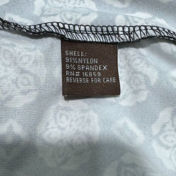 J McLaughlin Black White Gray‎ Geometric Medallion Print Ruched Dress Size S - Picture 6 of 12